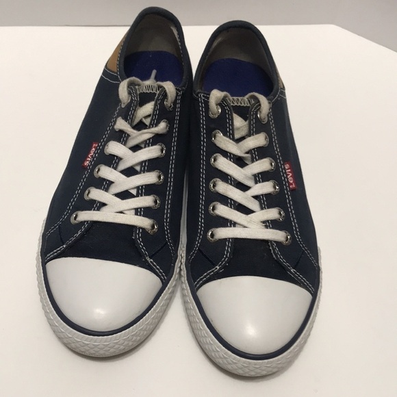 Levi’s Capellada de Lona Canvas Sneakers Size 7.5 - Picture 2 of 11